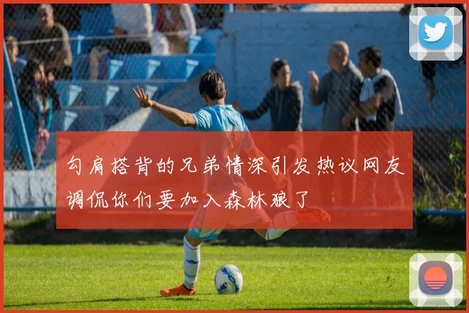 勾肩搭背的兄弟情深引发热议网友调侃你们要加入森林狼了